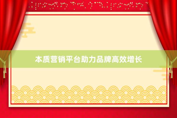 本质营销平台助力品牌高效增长
